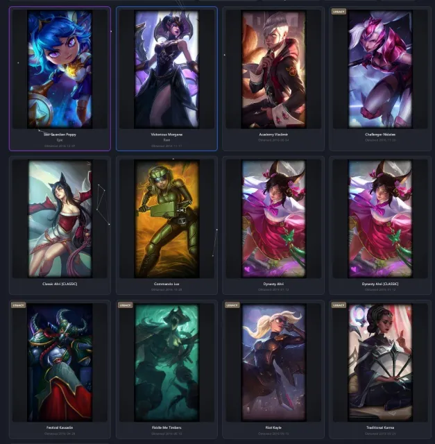 EUW / Victorious Morgana, Sale, level 30, champions 89, skins 13, Unranked