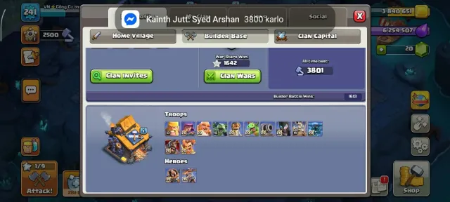 TH18 ACCOUNT ✅ 6 HERO MAX✅5 EPICS MAX ✅ PROTECTION ON CHANGE MAIL ✅LOCAL SINGAPORE ✅, 18 TH Родной Деревни, 10 TH Строителя