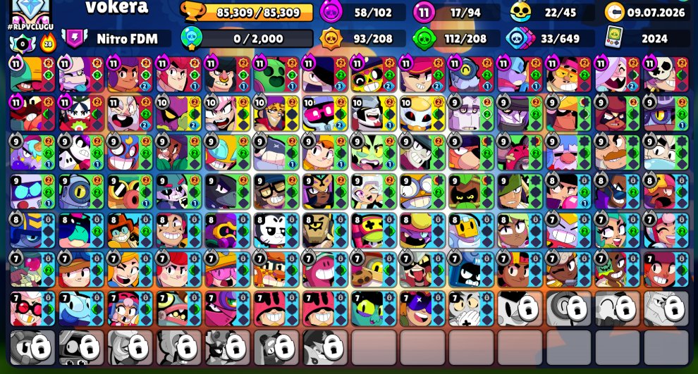 ⚡ AUTO-DELIVERY 🔮 WITH MAIL 🔮 8 BP 🔮 215 SKINS FOR 22100 GEMS 🔮 CARTOON SPIKE 🔮AMBER FROM THE VOID🔮, trophies 85309, brawlers 94, primes 59