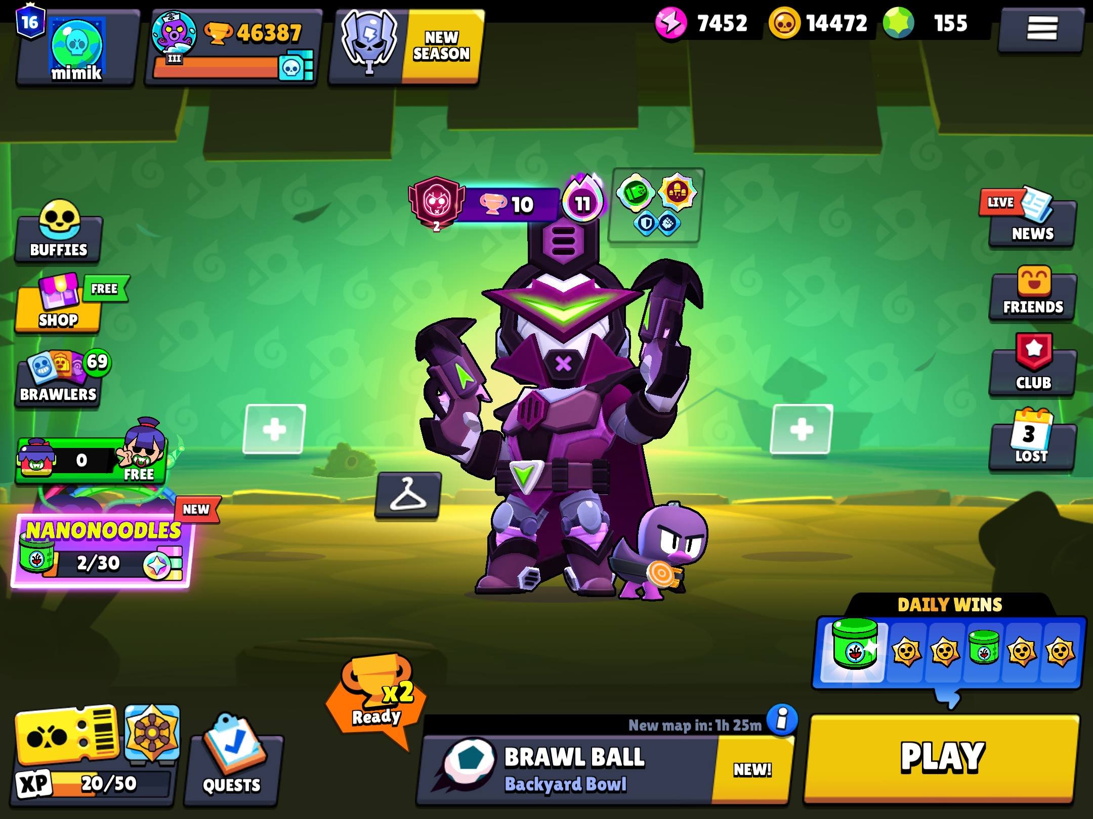 🤯Selling a Brawl Stars account | 97 fighters | 46300k cups | 3 Level of Earthly Glory, trophies 46000, brawlers 97, primes 16