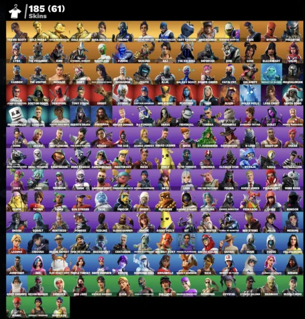 ⚫️202 skins⚫️Take The Elf⚫️Travis Scott⚫️Orange Juice⚫️HOT MARATH⚫️Leviathan Axe ⚫️Leviathan⚫️Travis⚫️, Sale, skins 202