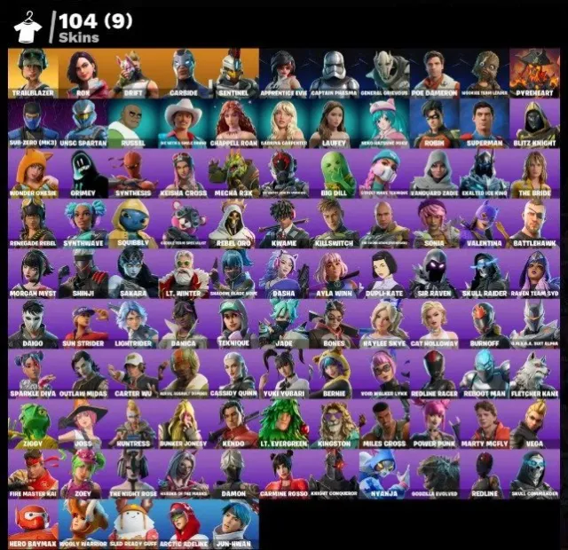 PC Xbox Psn 104 Скинів 👕 Trailblazer Rox 🔥 1950 V-Bucks 💰 Повний доступ, Продаж, скини 104