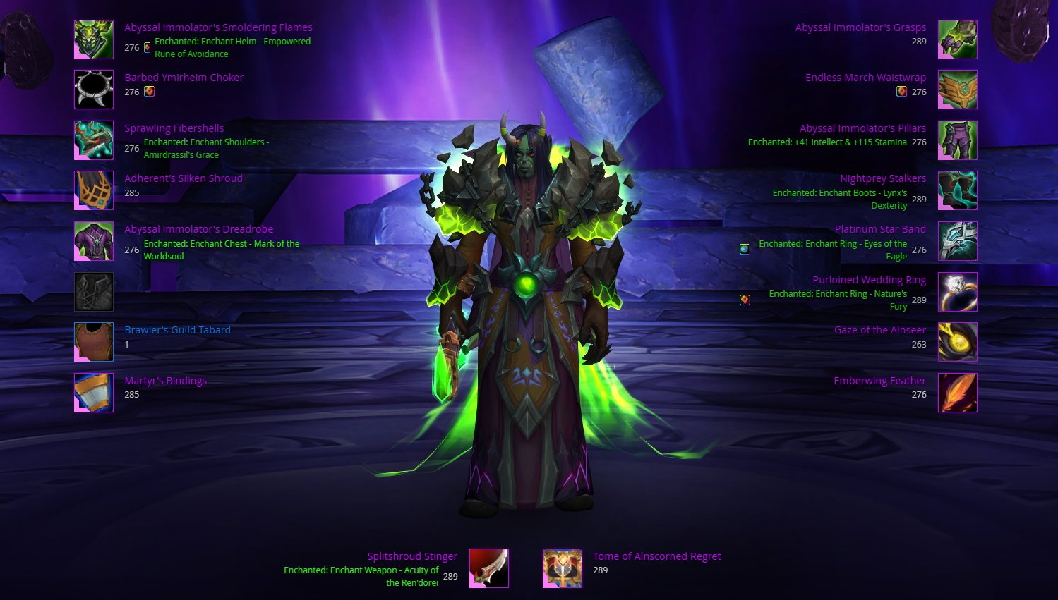 🟢Midnight Season 1🟡Demonology Warlock M+ 3400 / 280+ iLVL 🟢 🟡, 90 level, Orc, Warlock