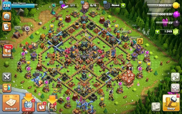 17 TH | 238 LVL | 97/97/73/75/48 | 1200 gems + full equip, 17 TH Родной Деревни, 10 TH Строителя