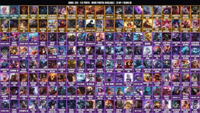 PLATINUM III👑332 skins👑172 champions 🏆 10.3K BE👑Battle Soul Samira👑Elementalist Lux👑Ice Toboggan, Sale, level 428, champions 172, skins 332, Platinum