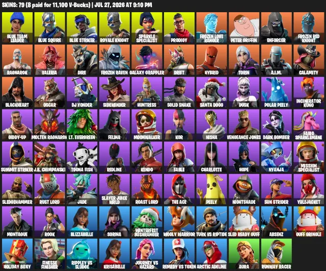 97 Skins, Sparkle Specialist, Royale Knight, Floss Emote, Sale, skins 79