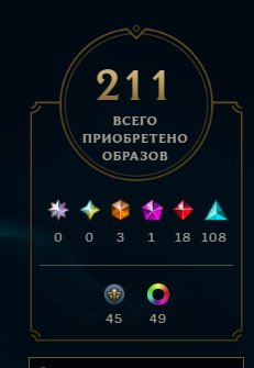 Account level 350, 211 skins, 3 Absolutes +Lifetime warranty, Sale, level 350, champions 172, skins 211, Gold
