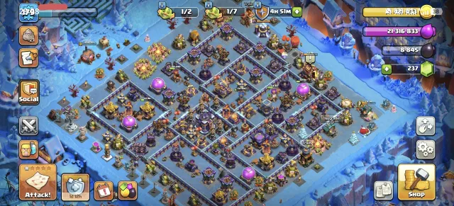 💥 TH15 ,wall max , hero max,1 scenery,full equipment, | Name Change 1500! Low price💲, 15 TH Main Village, 9 TH Builder
