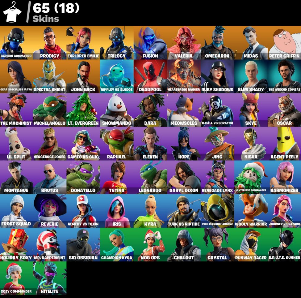 🔥💕[PC] 65 skins | Carbon Commando | Prodigy | Explorer Emilie ✅ FULL ACCESS + WARRANTY ✅💕, Sale, skins 65