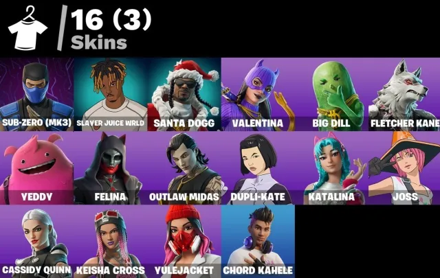 🎮 [PC/XBOX/PSN] 16 Skins | LVL 574 | Sub-Zero | Juice WRLD | Santa Dogg | Midas | FULL ACCESS ✅, Продажа, скины 16