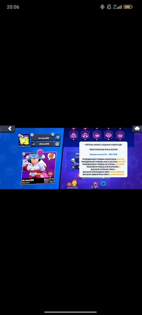 Old account 2020, 41700 trophies, 93 brawlers, 12 primes