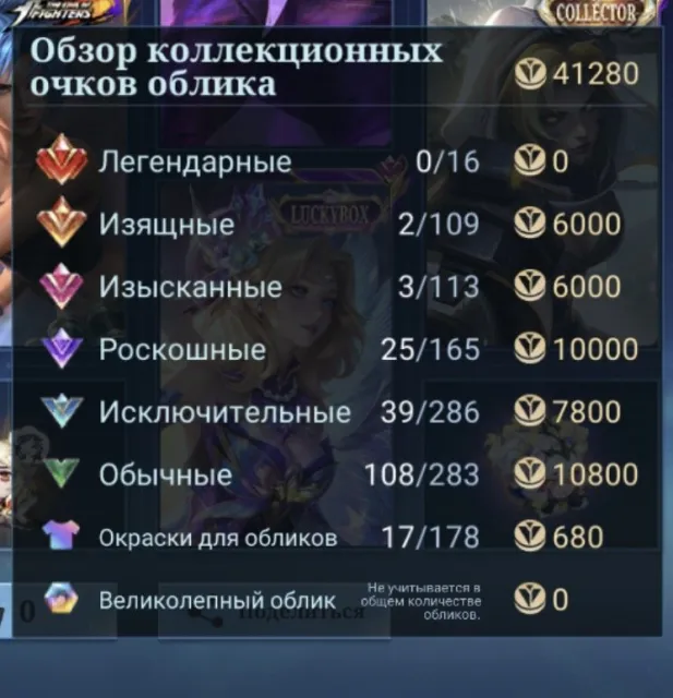 Karina, Chou, Silvanna, Lunox, Natalia, good account for its price, Sale, Rank: Mythical, Level: 46, Win rate: 49%, Heroes: 105, Skins: 194