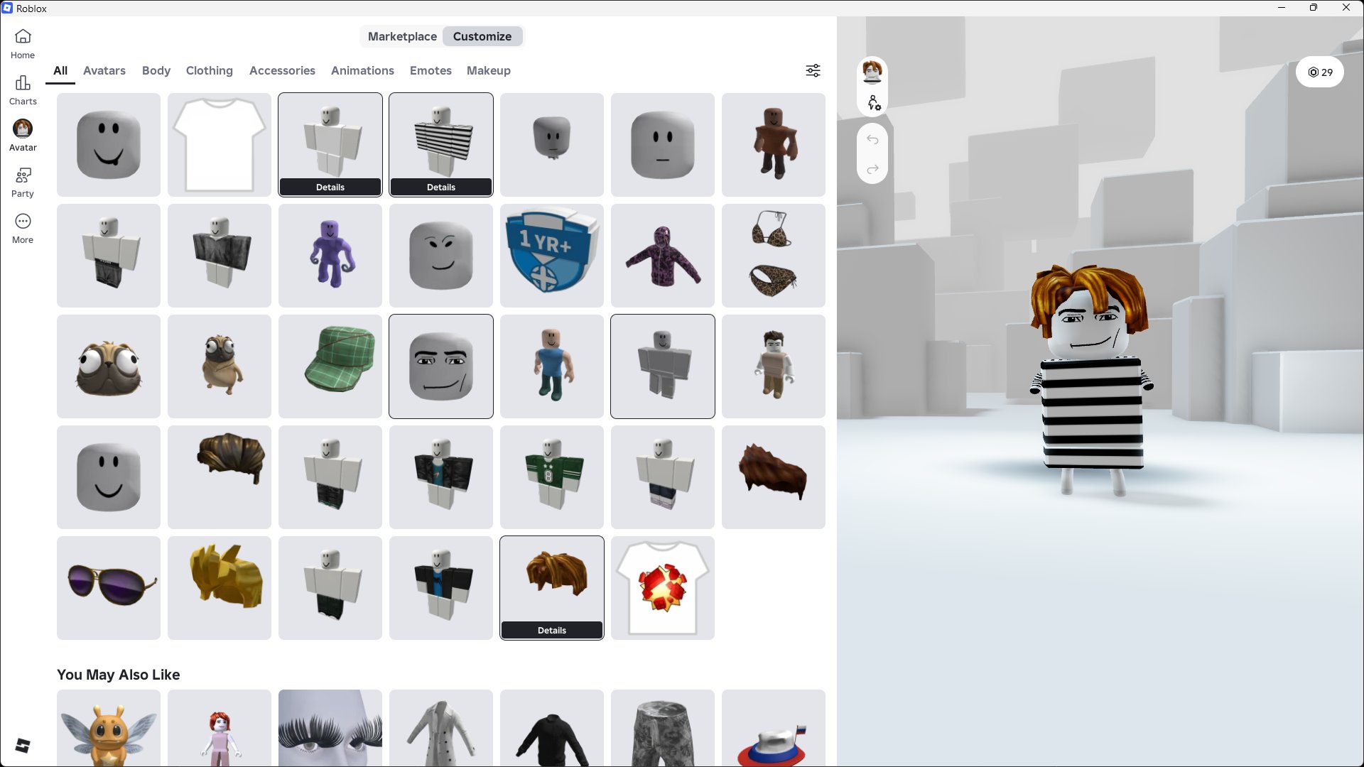 An account with a donation of about 2k robux, Sale, Voice chat: No