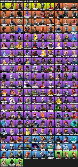 🔥 203 SKINS | OG STW 🧟 | THE REAPER 💀 | OMEGA (STAGE 5) ⚡ | ROGUE AGENT 🕶️ | EMAIL CHANGEABLE 📧, Sale, skins 203