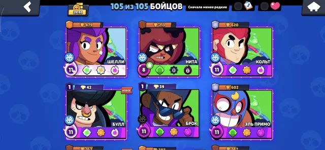 Sell account, trophies 29459, brawlers 105, primes 8