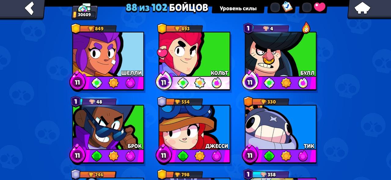 I will sell the brawl Stars account, trophies 30609, brawlers 88, primes 11