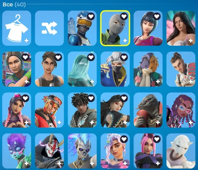 40 skins / 35 pickaxes / freestyle master / star / ice pick / email change option, Sale, skins 40