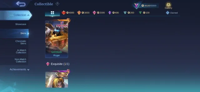 Grimlock roger💥natalia💥gara vale💥25 deluxe💥epic nana roger lancelot valir💥emblem, Продажа, Ранг: Мифический, Уровень: 101, Процент побед: 48%, Герои: 133, Облики: 232