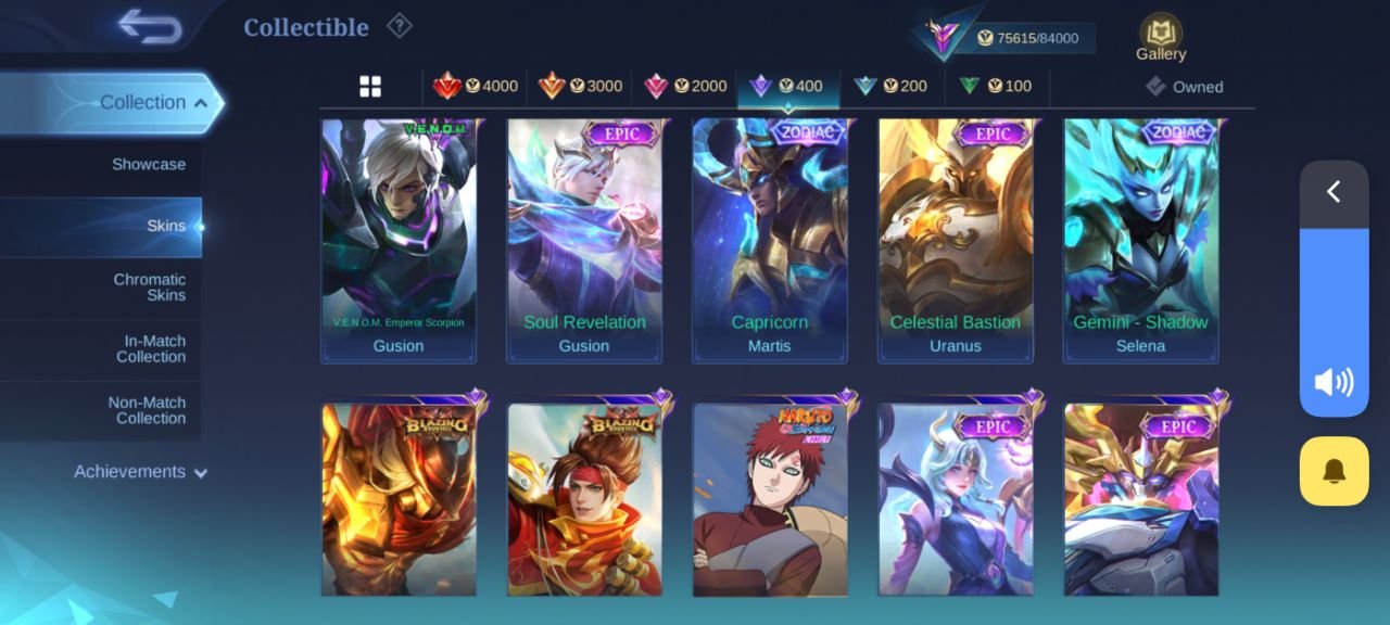 🌟 Mythic account with 115 heroes and 275 skins! 🎉