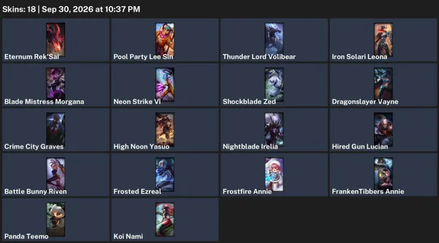 No rank | 29 champions | 18 skins | level 25 | #48226, Sale, level 25, champions 29, skins 18, No rank