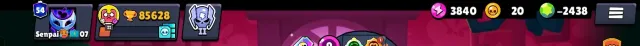 TOP 85k trophies!! 107 brawlers | 54 hypercharges | 22 at power 11, 85000 trophies, 107 brawlers, 54 primes