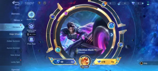 LUCKYBOX Alice zhask Alpha KOF Karina collector Natalia deluxe 23 EPIC Freya Grock Uranus emblem Max, Продажа, Ранг: Мифический, Уровень: 53, Процент побед: 50%, Герои: 104, Облики: 216