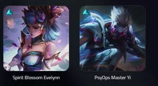 🟡┃👑 SPIRIT BLOSSOM EVELYNN┃ PSY OSP MASTER YI┃ ASTRONAUT VEIGAR┃🕗 INSTANT DELIVERY┃🤍┃✅ EMAIL┃, Sale, level 34, champions 31, skins 4, Gold