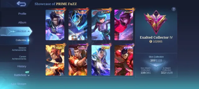 Best account 369 Skin, Sale, Rank: Epic, Level: 90, Win rate: 50%, Heroes: 131, Skins: 369