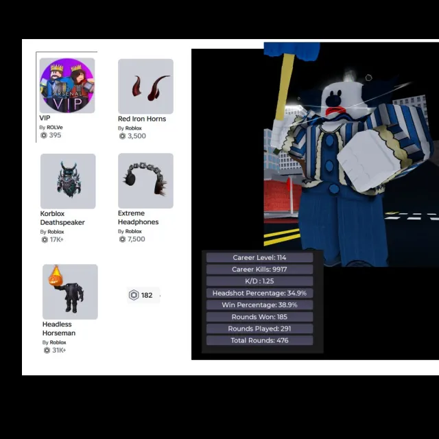----- HEADLESS + KORBLOX | Extreme Headphones | Donation 120k+ ----- headless korblox, Sale, Voice chat: Available