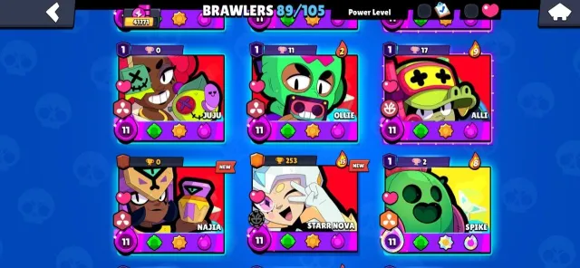 ✅41771✅89/105✅27 primes✅24-11 power✅29 buffs, 41771 trophies, 89 brawlers, 27 primes