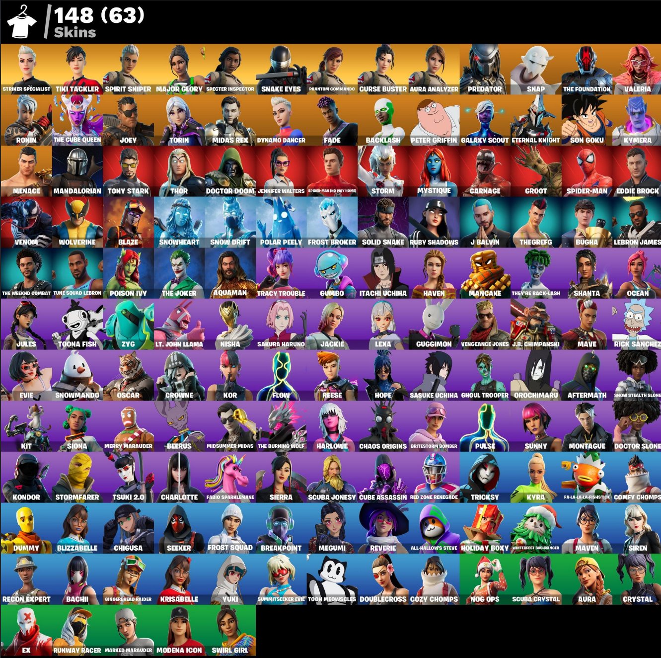 [PC] ⭐ 148 SKINS ⭐ MAIL CHANGE ⭐ Leviathan Axe | Striker Specialist | Tiki Tackler ⭐, Sale, skins 148