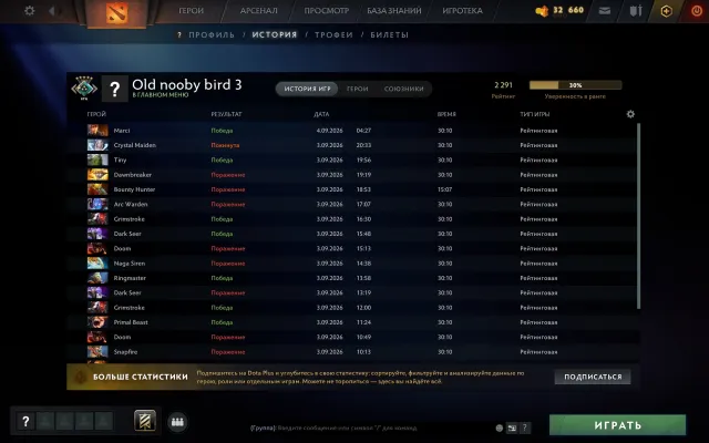 🟦⬛️🟦◼️ 2291 MMR⬛️MAIN POOL🔲FAST SEARCH 🟦12000 HONOR🔳NO REPLENISHMENTS⬛️ 100% GUARANTEE◼️, Sale, 2291 MMR, 12000 honor, 12000 politeness, 493 matches, 600 hours