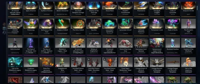 ⭐1931 MMR⭐❗❗❗4 Arcanas + 4 Personas❗❗❗⭐10th Anniversary Sets + 62 Immortals⭐Lots of Rare Sets⭐, Sale, 1931 MMR, 10847 Behavior score, 10847 вежливости, 2459 games, 3236 hours