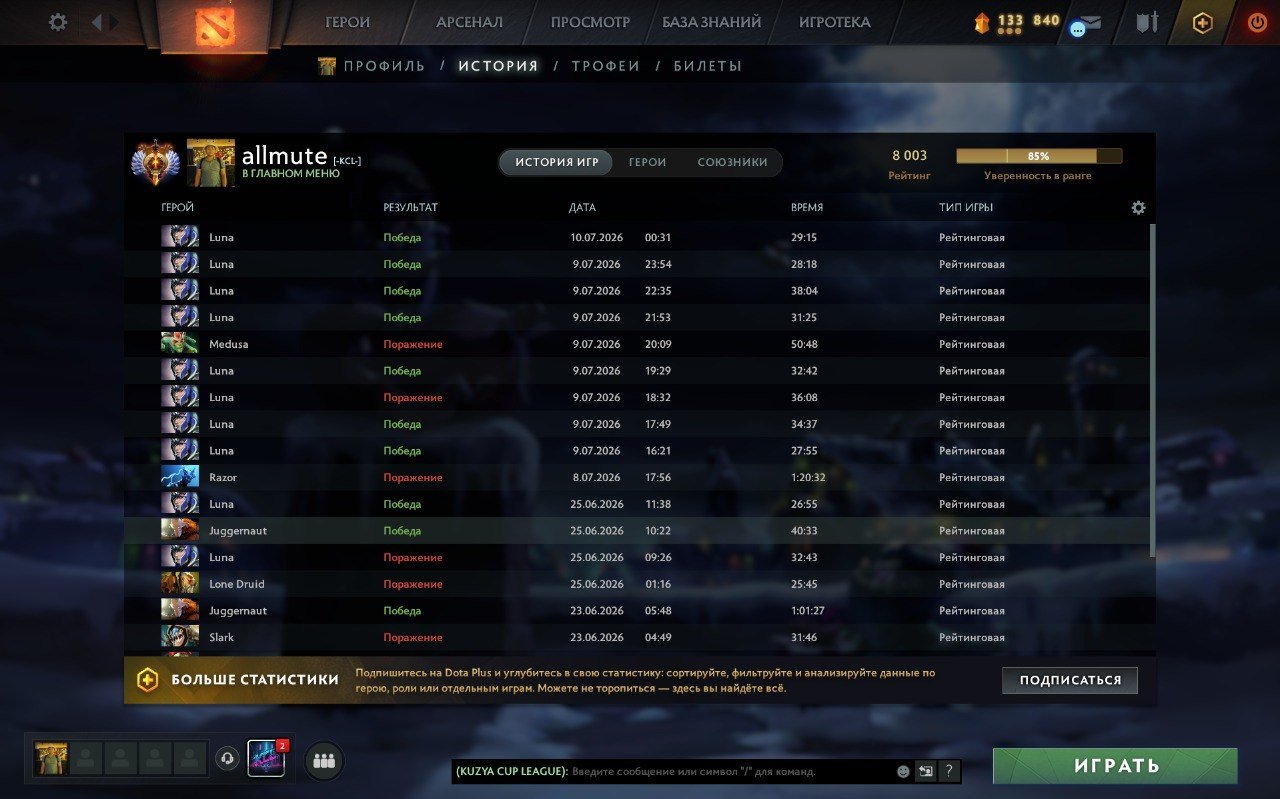 #DK126| Immortal | 8000MMR | 12000 decency | 2000 matches | Mainpool | 56 LVL |, Sale, 8000 MMR, 12000 Behavior score, 12000 вежливости, 2000 games, 2222 hours