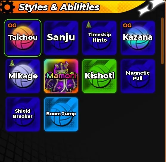 Mamori, TSH, Kazana, Mikage, OG Taichou, Sanju +slot / Magnetic Pull, Shield Breaker, Accounts