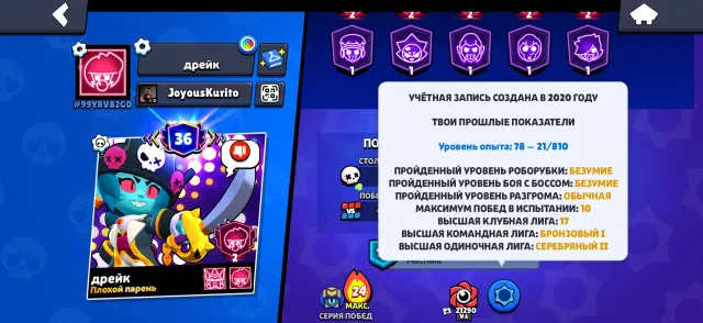 на аккаунте 55871 кубков, 105 перса из 106, аккаунт 2021 года
