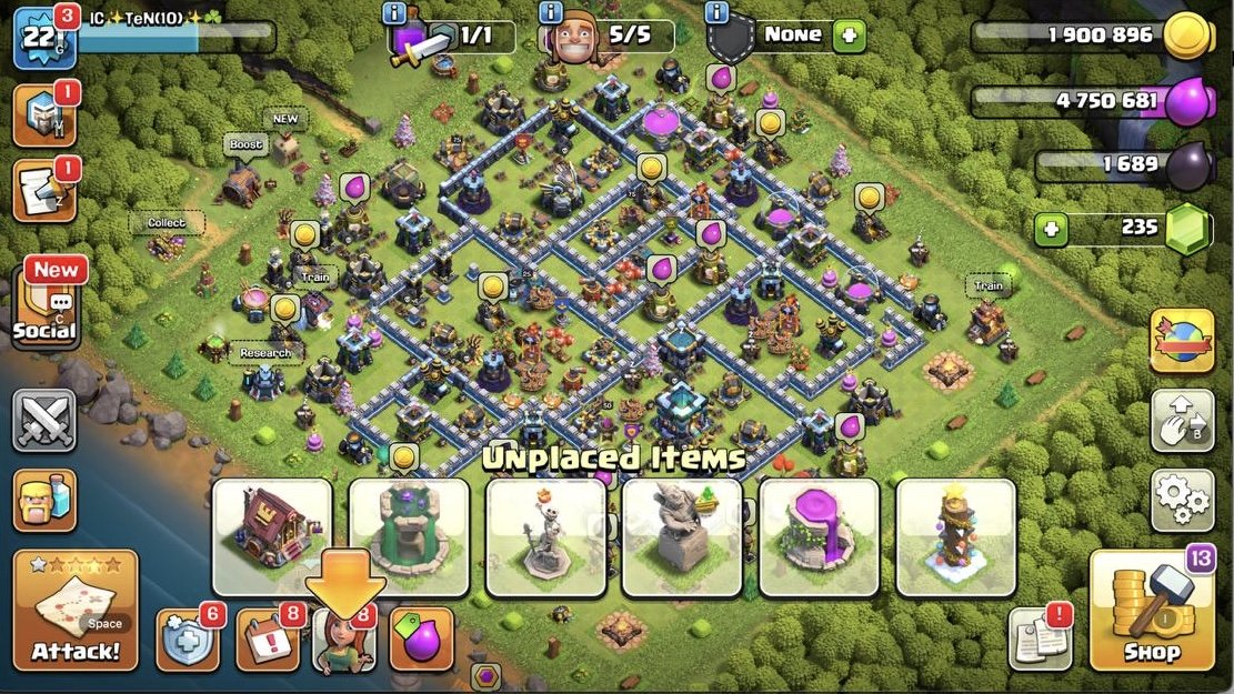 ✨ Max th 13 6316 record in old legend league ✨ 75/75/50/25 heroes ✨, 13 TH Main Village, 6 TH Builder