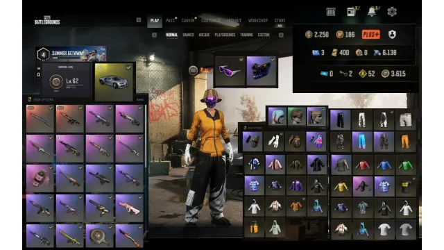 🐗Zhu Bajie - M416🐗🐯Tiger Hunter - Kar98k🐯🅱BUGATTI (Édition Spéciale) 🅱🏷️400 COUPONS + 2250 Gcoin, Есть BATTLEGROUNDS Plus