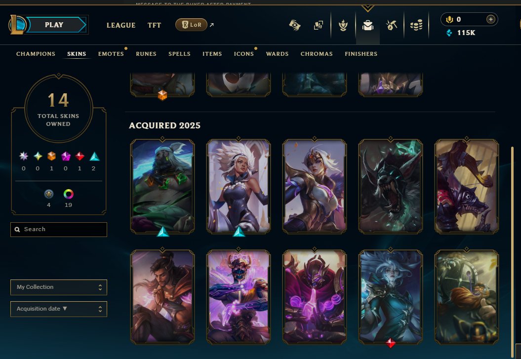 🔥🔥 ✅ EUW Diamond ✅ Stacked Champions & Skins ✅ Mail Change ✅ Check Full Description 🔥🔥, Sale, Ranked, Sale, level 99, champions 110, skins 14, Diamond