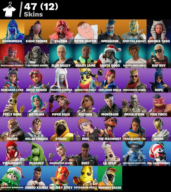 [PC/XBOX/PSN] ❤️LVL 828❤️47 SKINS❤️RENEGADE LYNX❤️2 EXCLUSIVES❤️100 VB❤️FULL ACCESS ✅, Продажа, скины 47
