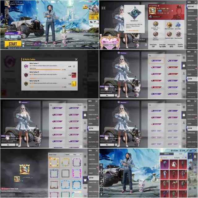 M416 Glacier Lvl 5 (Hit Effect)P90 Lvl 3"Conqueror"urban Pant"2 Uza/Daica"2 Mythic Lobby"Rabbit Pet, Продажа, 73 уровень, Ранг: Ас, 50+ мифик скинов, 10+ прокачиваемых оружий, 1-4 килл чатов, Нет спорт каров