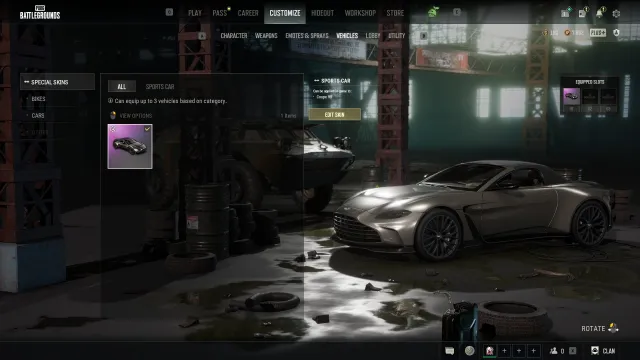 💖ASTON MARTIN V12 VANTAGE ROADSTER💖🔥QUEENPUNK MUSK + OUTFITS🔥HARLEY DAVIDSON PARACHUTE✅AUTODELIVERY✅, No BATTLEGROUNDS Plus