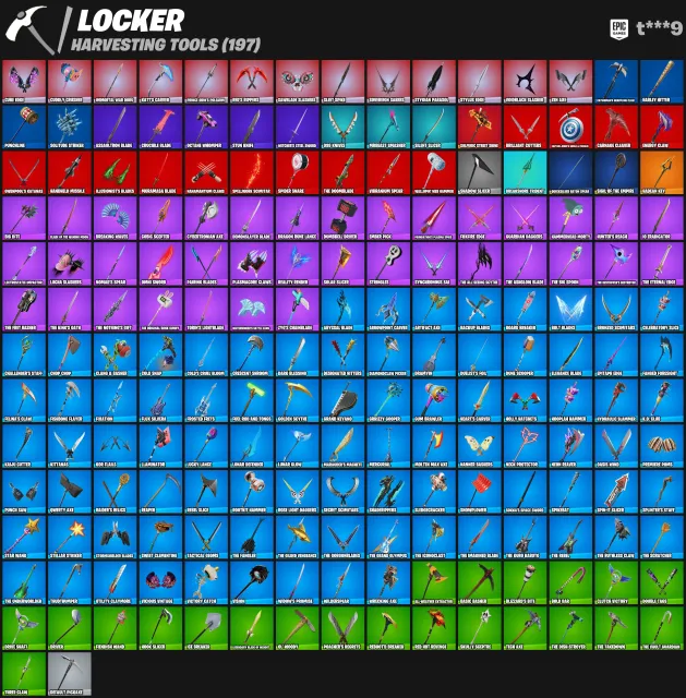 Tryhard account a lot of scins and pickaxes.Have pve and Laugh it up, Sale, skins 186