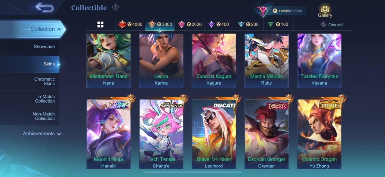 #MG135 Top Rank Epic 28⭐; LEGEND Franco; Megumi Julian; Aspirants Ruby, ChangE; DUCATI Leomord