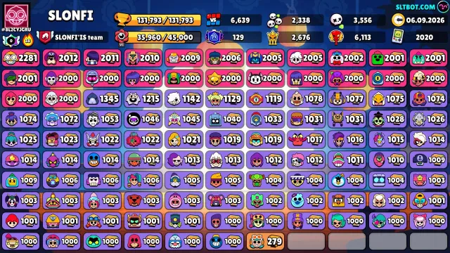 Selling a Brawl Stars account, 131700 trophies, 105 brawlers, 129 primes