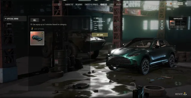 💖ASTON MARTIN DBX707💖🔥SETS AND GUNS🔥 🎀3x BATTLESTAT🎀🔥ZERO-G SET, TRAINING JACKET, STREAMERONE🔥, No BATTLEGROUNDS Plus