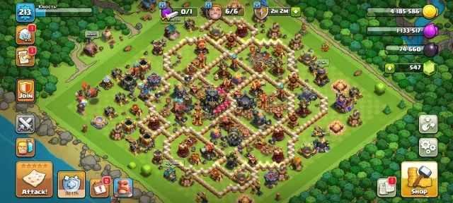 ⚜️ 17 TH ⚜️👤 HEROES【92:92:51:60:43】👤🎀 PUMPED BASE + WALLS 17 LVL 🎀🏅 12 SKINS + MAX EQUIPM 🏅, 17 TH Main Village