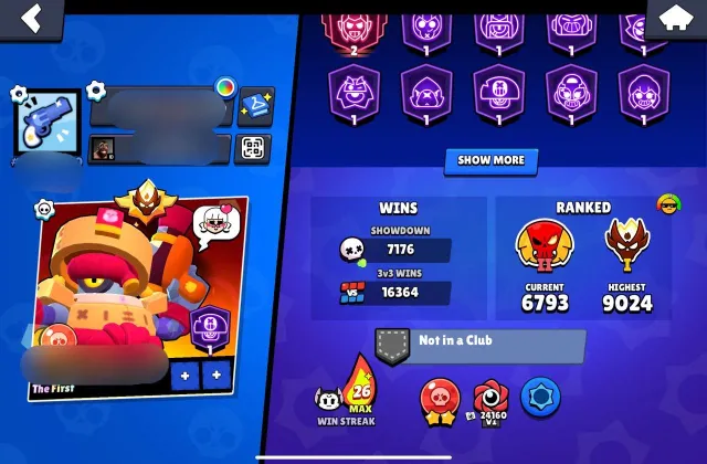 2020🎀MASTER 2024🎀MYTHIC 2 POWER LEAGUE🎀SOY SAUCE DARRYL🎀NINJA TARA🎀30 RANK🎀16K TRIO🎀ID CHANGE, 65000 trophies, 106 brawlers, 32 primes