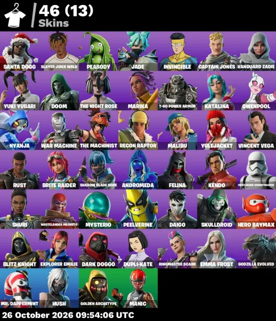 🟥FORTNITE🟥ACCOUNT🟥46 SKINS🟥FULL ACCESS🟥EMAIL🟥AUTOMATIC DELIVERY🟥V-BUCKS:700🟥, Sale, skins 46