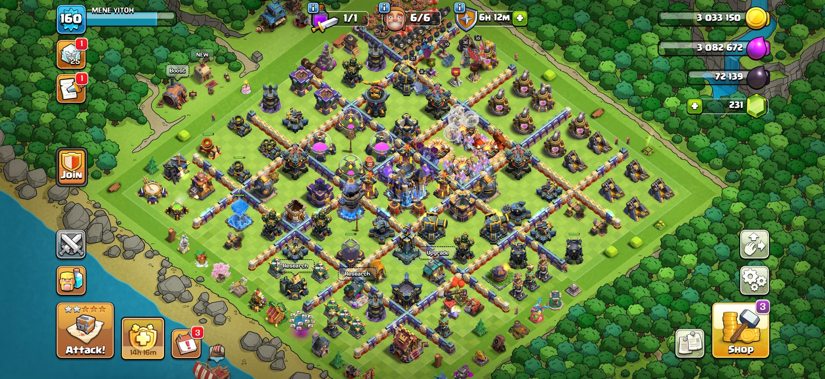TH 18 Very Strong Village ✧ Good ID for War ✧ 10× Epic High Level ✧ All Troops Good Level, 18 TH Main Village, 10 TH Builder